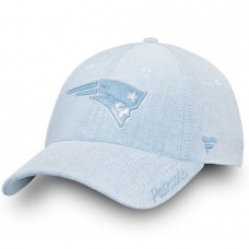 Women's New England Patriots NFL Pro Line by Fanatics Branded Light Blue Spring Chambray Adjustable Hat 2855620